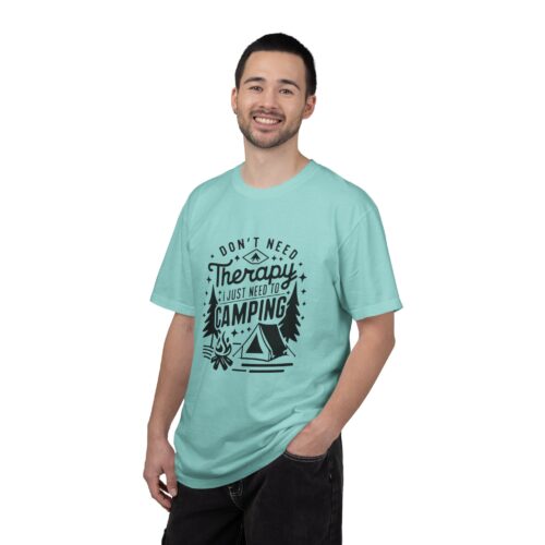 Camping Therapy T-Shirt | Unisex Garment-Dyed Tee for Outdoor Lovers, Perfect Gift for Campers, Nature Lovers, and Adventure Seekers. - Image 35