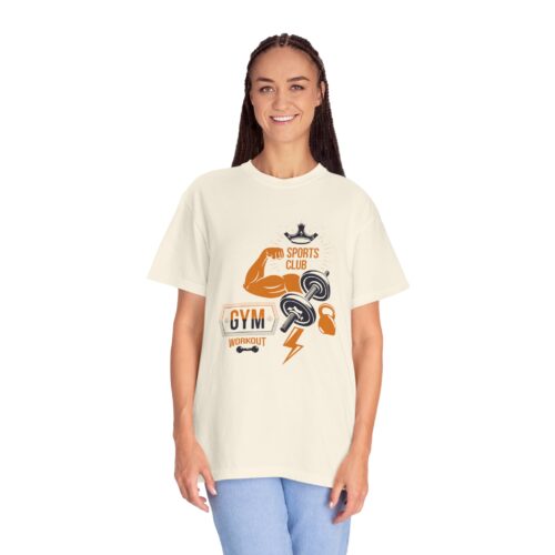 Gym Sports Club Workout T-Shirt — Muscle, Dumbbell & Kettlebell Fitness Tee. - Image 12