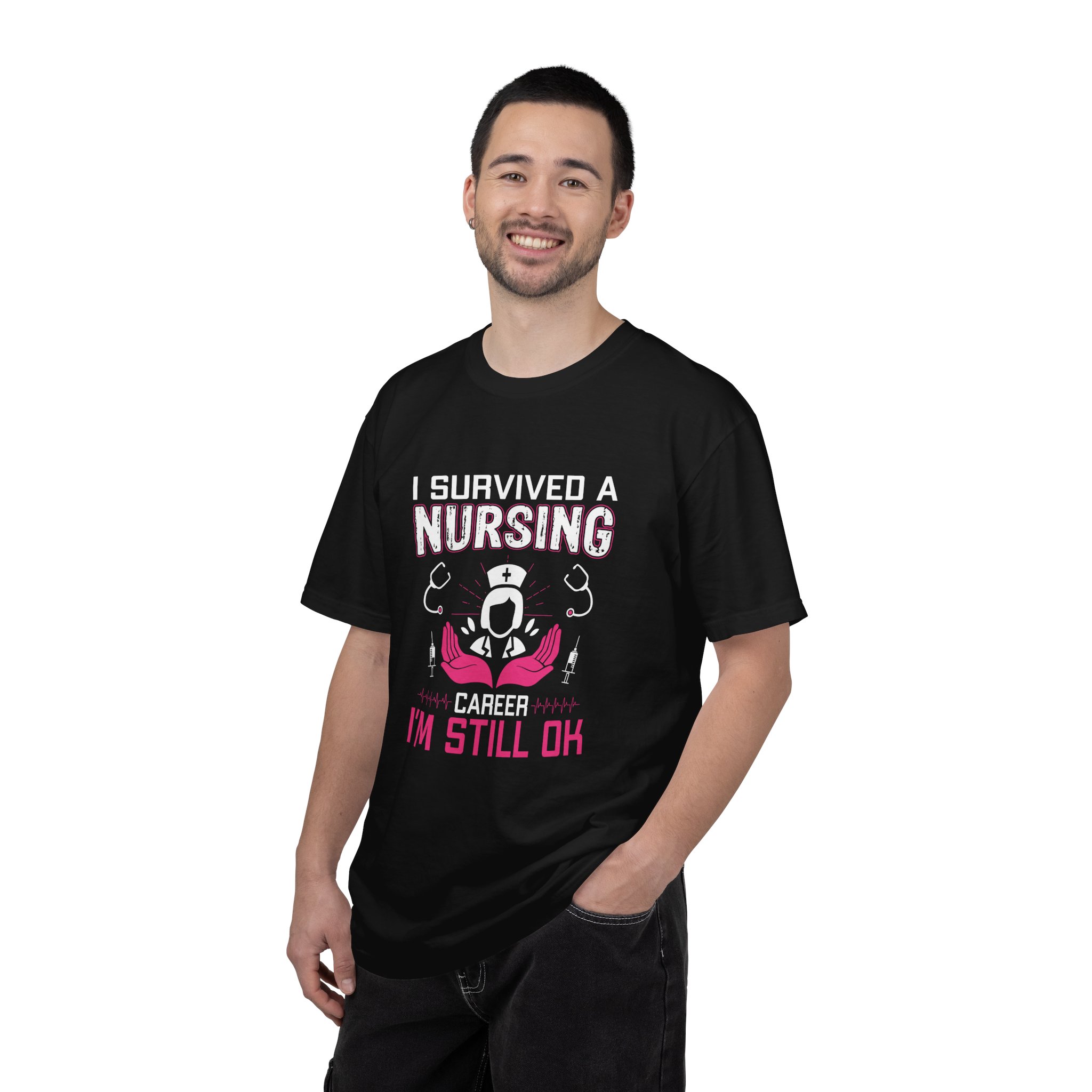 Nursing Survival T-shirt, Funny Nursing Gift, Nurse Appreciation Day Tee, Medical Career Humor Shirt, Unisex Casual Wear. - Image 3
