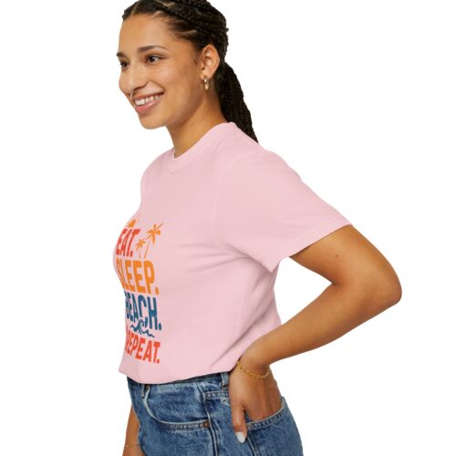 Beach Life Unisex T-Shirt - Eat Sleep Beach Repeat, Summer Wear, Vacation Shirt, Gift for Beach Lovers, Relaxed Summer Style. - Image 54
