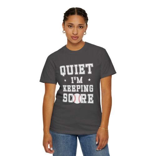 Baseball Scorekeeper T-Shirt | Unisex Garment-Dyed Tee | Ideal for Sports Fans, Coaches, Birthdays, and Game Days. - Image 53