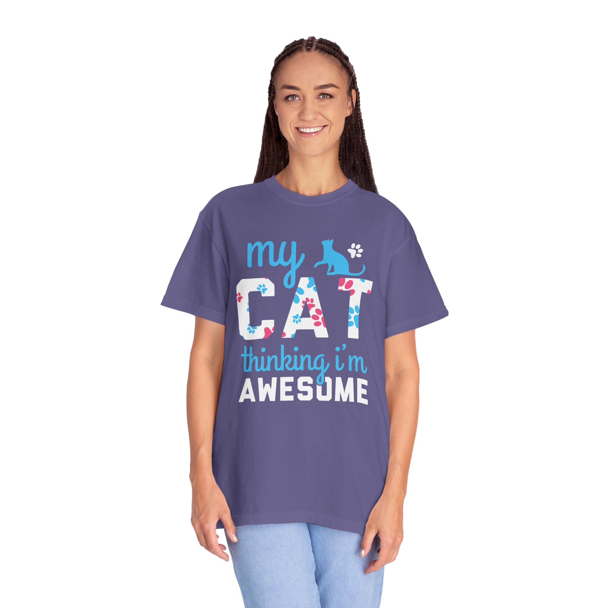 cn - 5.11 - My Cat Thinking I'm Awesome T-Shirt — Funny Cat Lover Tee. - Image 28