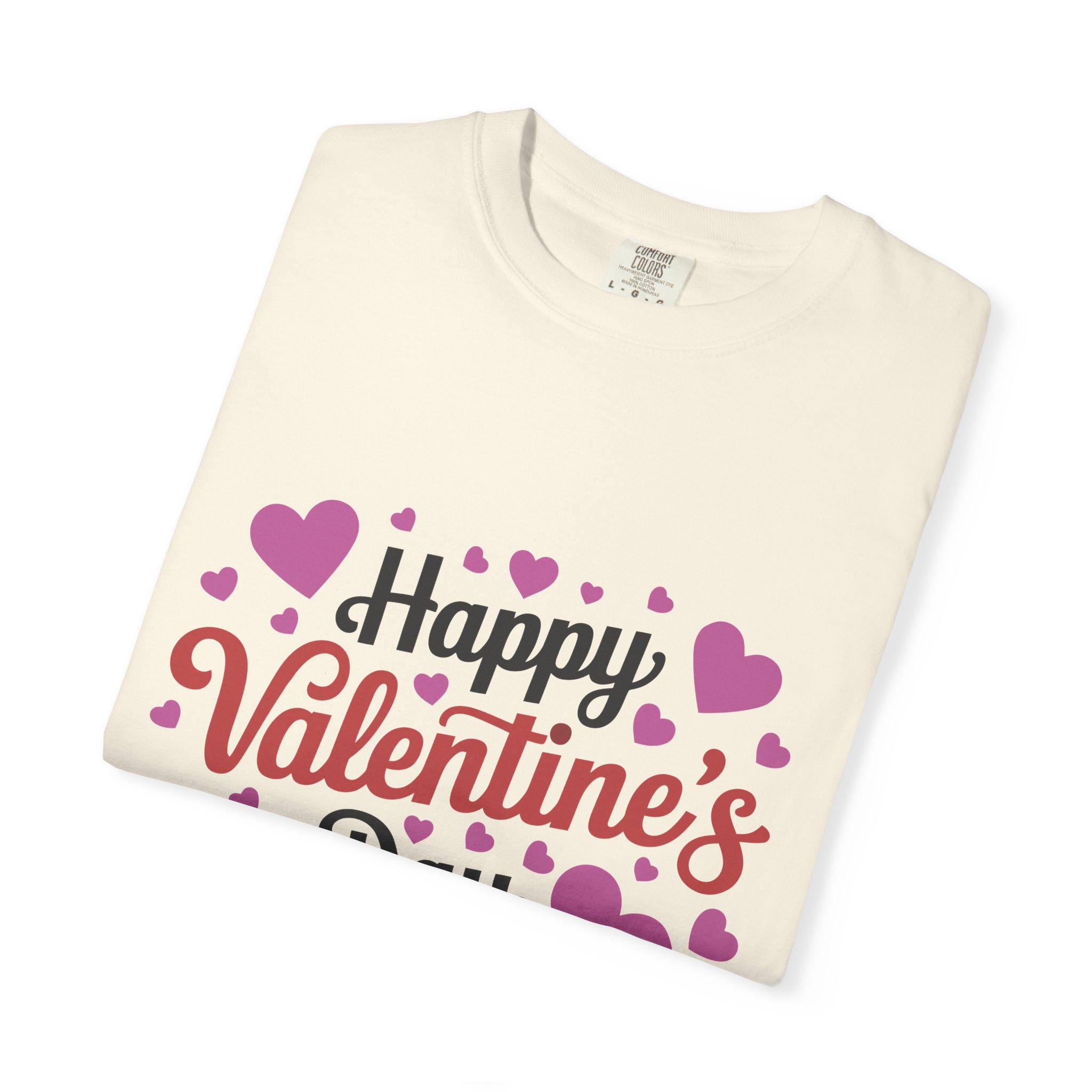 C - 8.17.Happy Valentine's Day Unisex Garment-Dyed T-shirt, Cute Valentine's Gift, Casual Love Tee, Couple's Matching Shirt. - Image 34