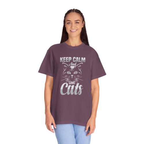 Keep Calm and Love Cats T-Shirt. - Image 52