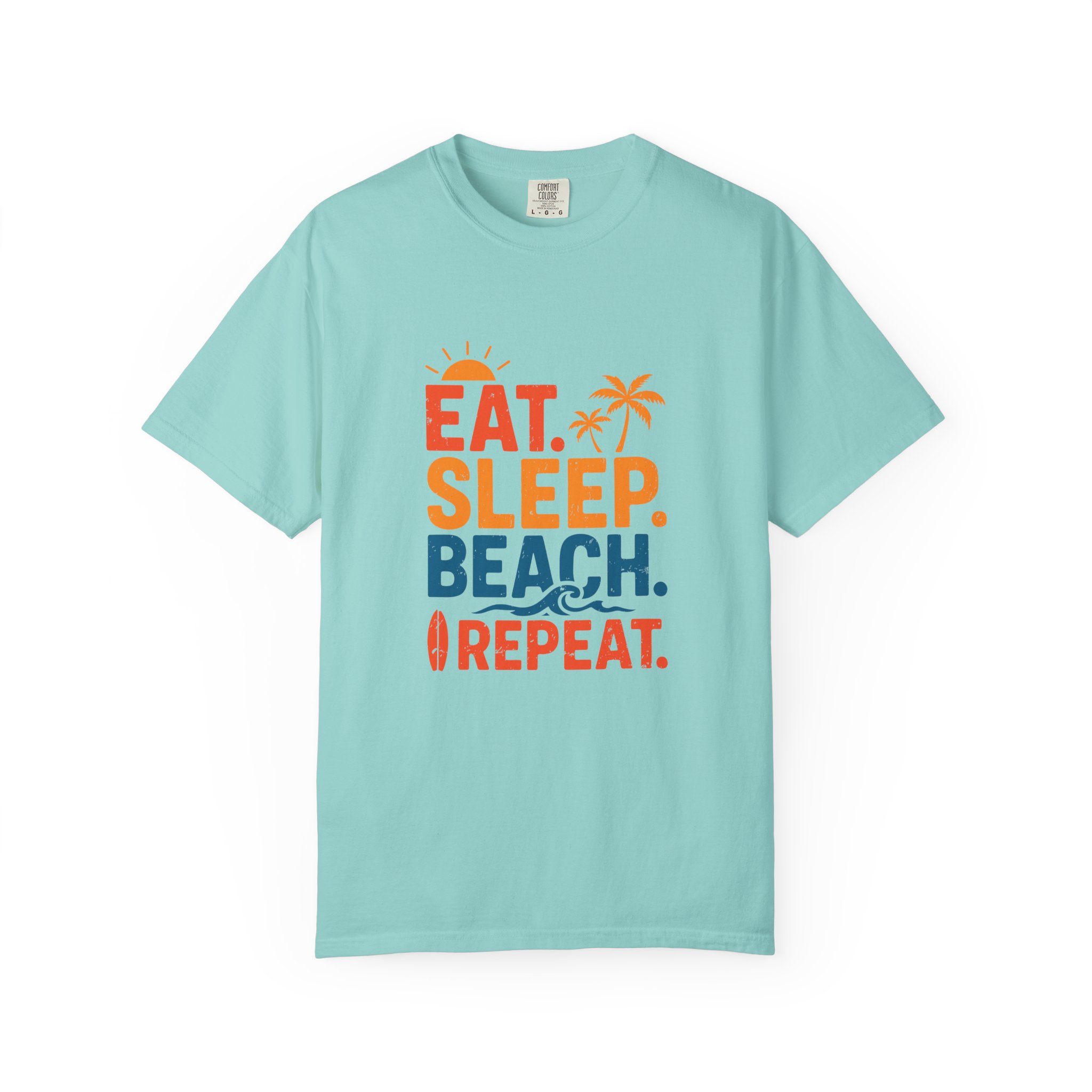 Beach Life Unisex T-Shirt - Eat Sleep Beach Repeat, Summer Wear, Vacation Shirt, Gift for Beach Lovers, Relaxed Summer Style. - Image 33