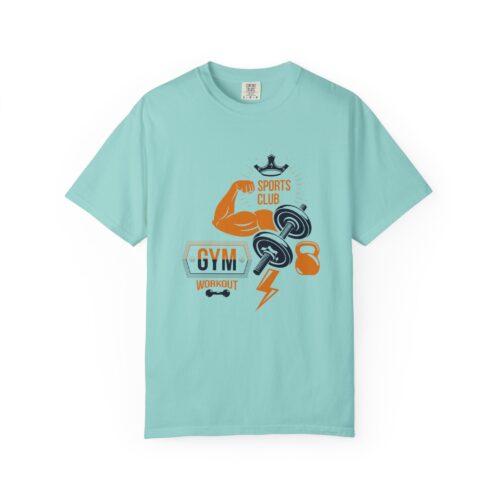 Gym Sports Club Workout T-Shirt — Muscle, Dumbbell & Kettlebell Fitness Tee. - Image 17