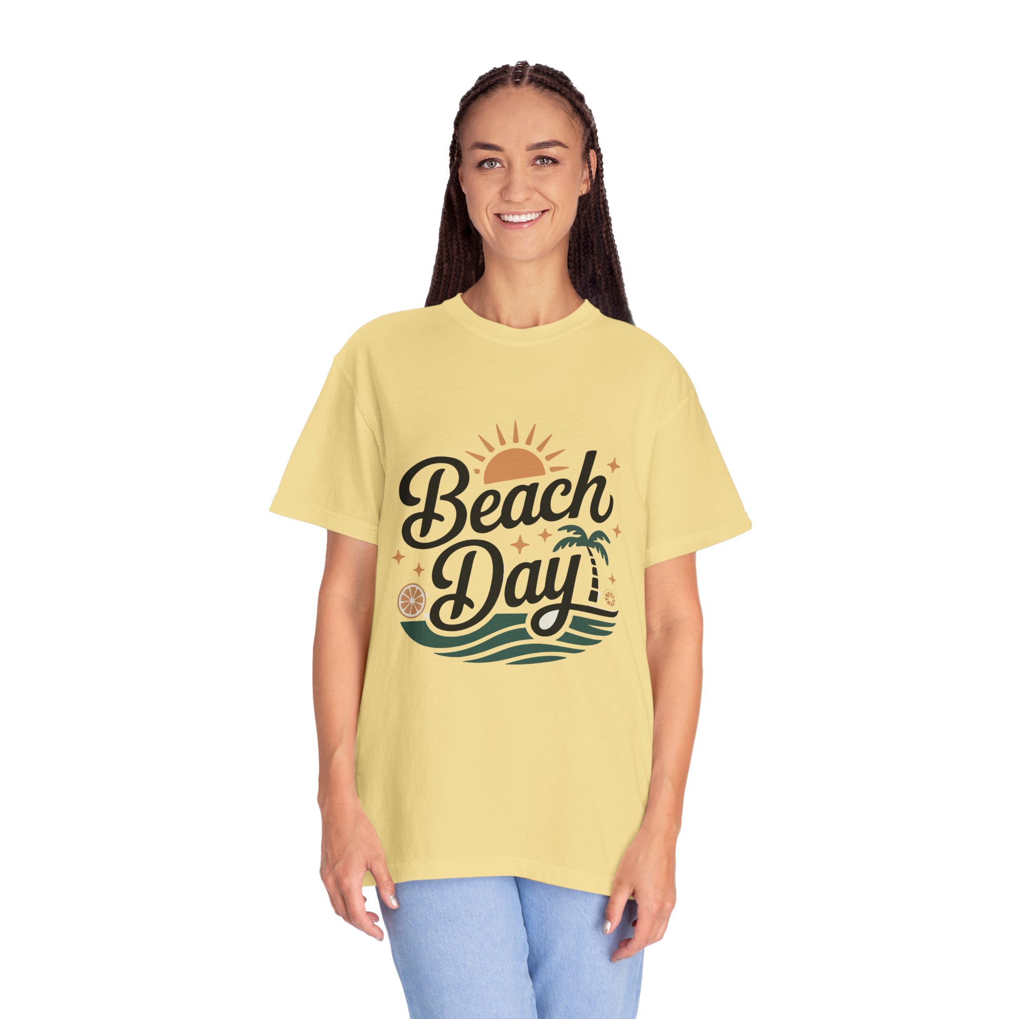 Beach Day Unisex Garment-Dyed T-Shirt, Summer Vibes Shirt, Casual Beachwear, Vacation Tee, Gift for Beach Lovers. - Image 12