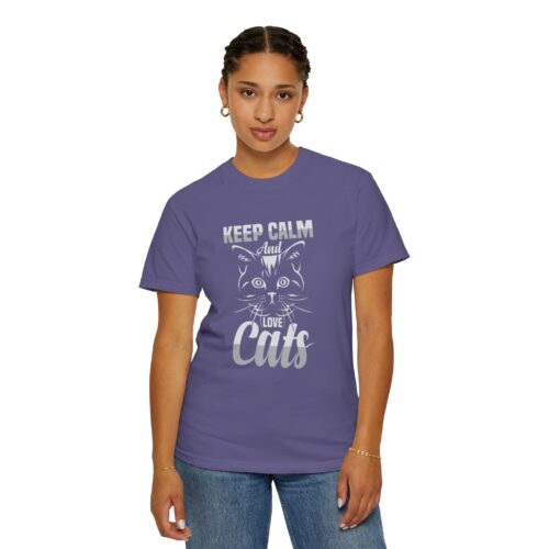 Keep Calm and Love Cats T-Shirt. - Image 45