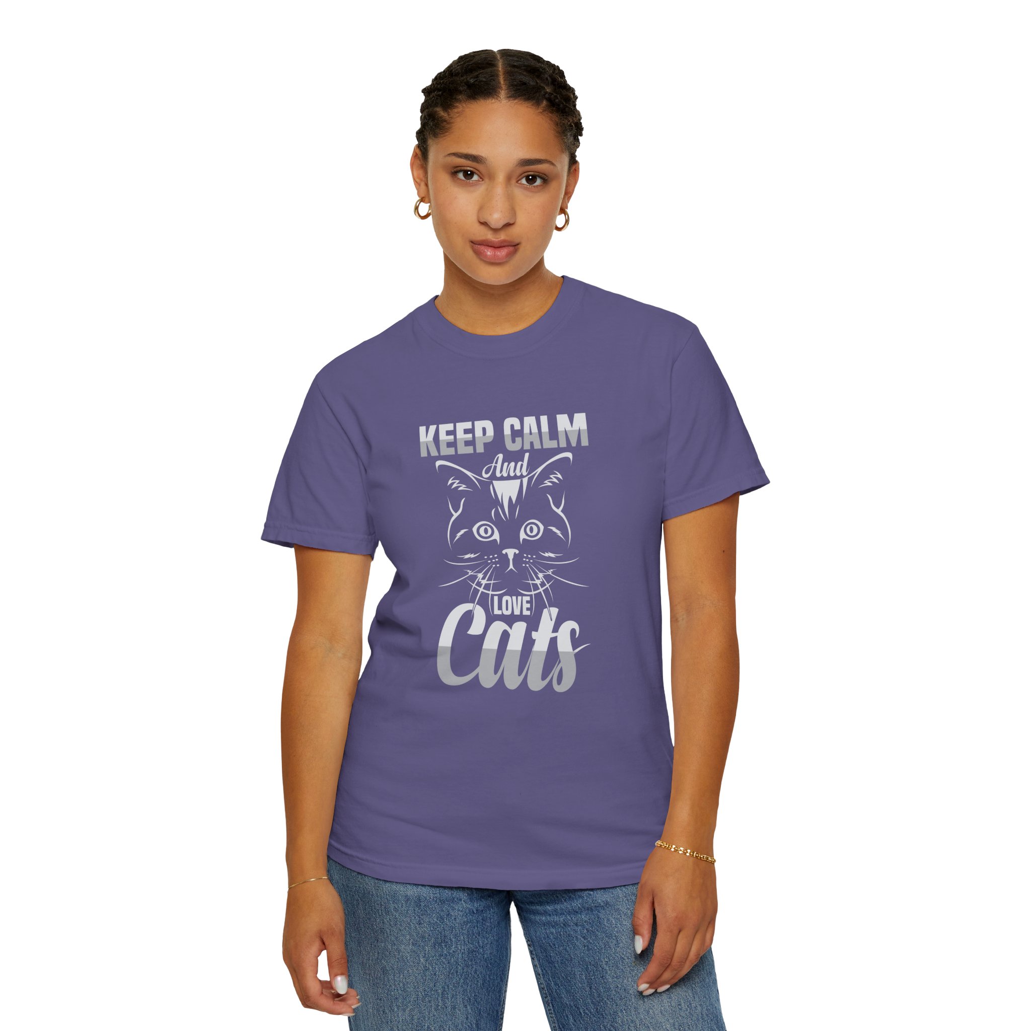 cn - 5.10b - Keep Calm and Love Cats T-Shirt. - Image 45