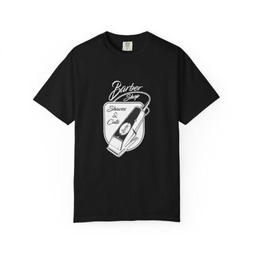 Vintage Barber Shop Unisex T-Shirt, Casual Wear, Gift for Barbers, Men's Fashion, Cool Graphic Tee. - Image 1