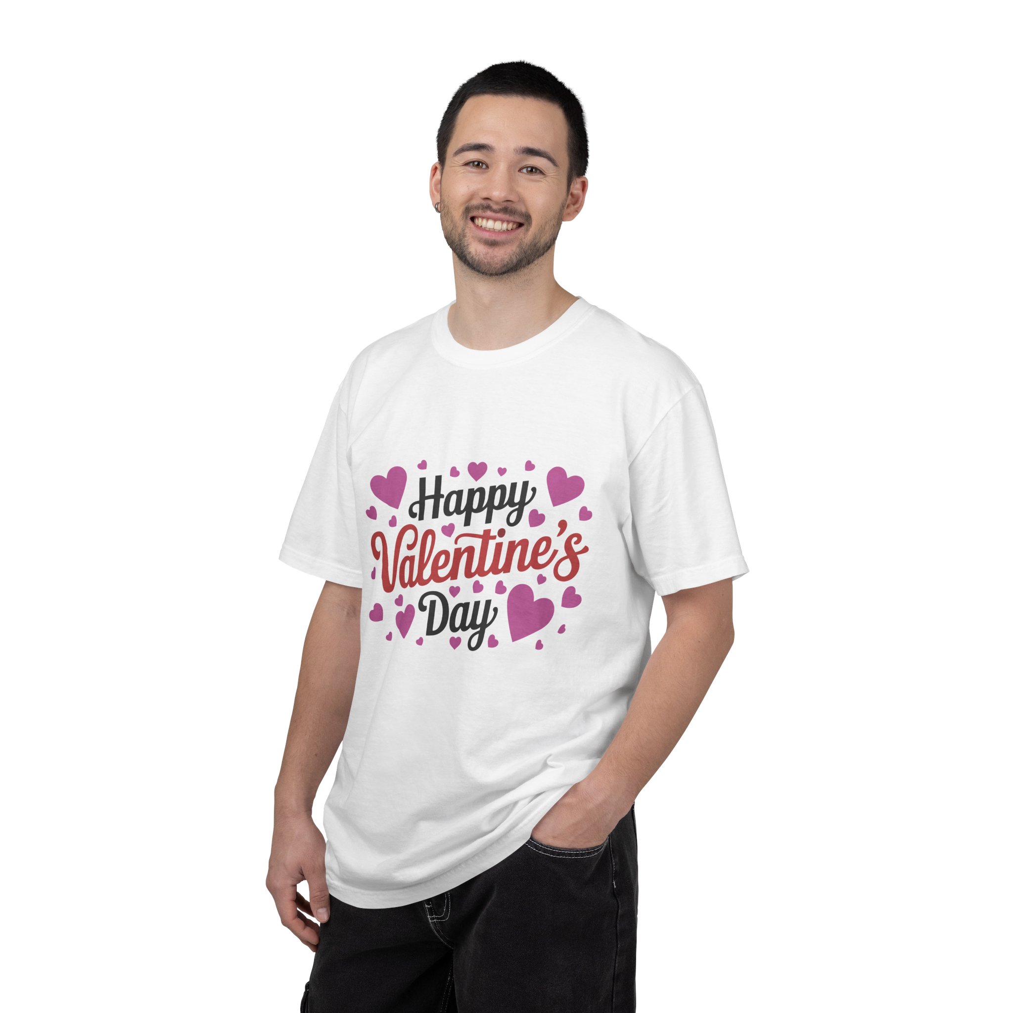 C - 8.17.Happy Valentine's Day Unisex Garment-Dyed T-shirt, Cute Valentine's Gift, Casual Love Tee, Couple's Matching Shirt. - Image 19