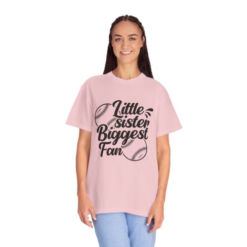 Cheerful Fan T-Shirt for Little Sisters, Baseball Enthusiast Gift, Sports Fan Apparel, Unisex Casual Wear, Soft Cotton Tee. - Image 52