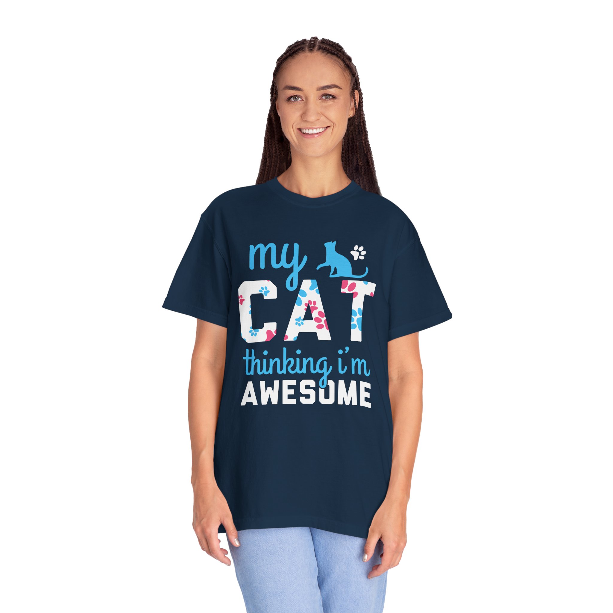 cn - 5.11 - My Cat Thinking I'm Awesome T-Shirt — Funny Cat Lover Tee. - Image 20