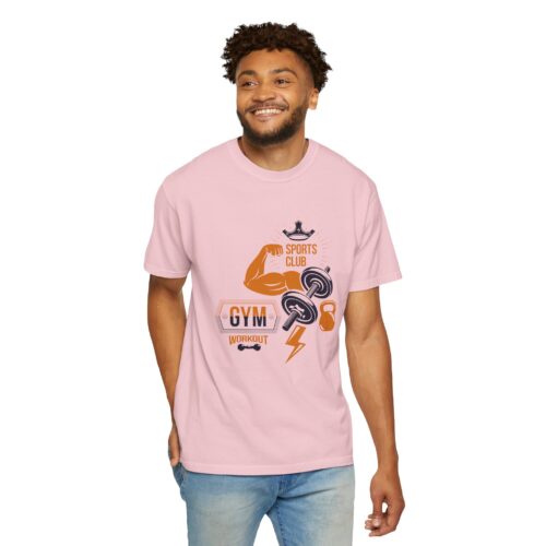 Gym Sports Club Workout T-Shirt — Muscle, Dumbbell & Kettlebell Fitness Tee. - Image 39