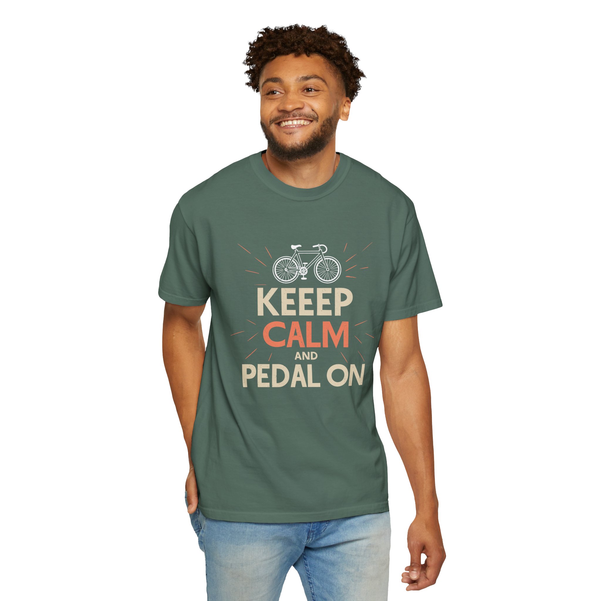 Unisex Bicycle Theme T-Shirt, Keep Calm and Pedal On Tee, Gift for Cyclists, Vintage Style Top, Casual Wear, Bike Lover Shirt. - Image 31