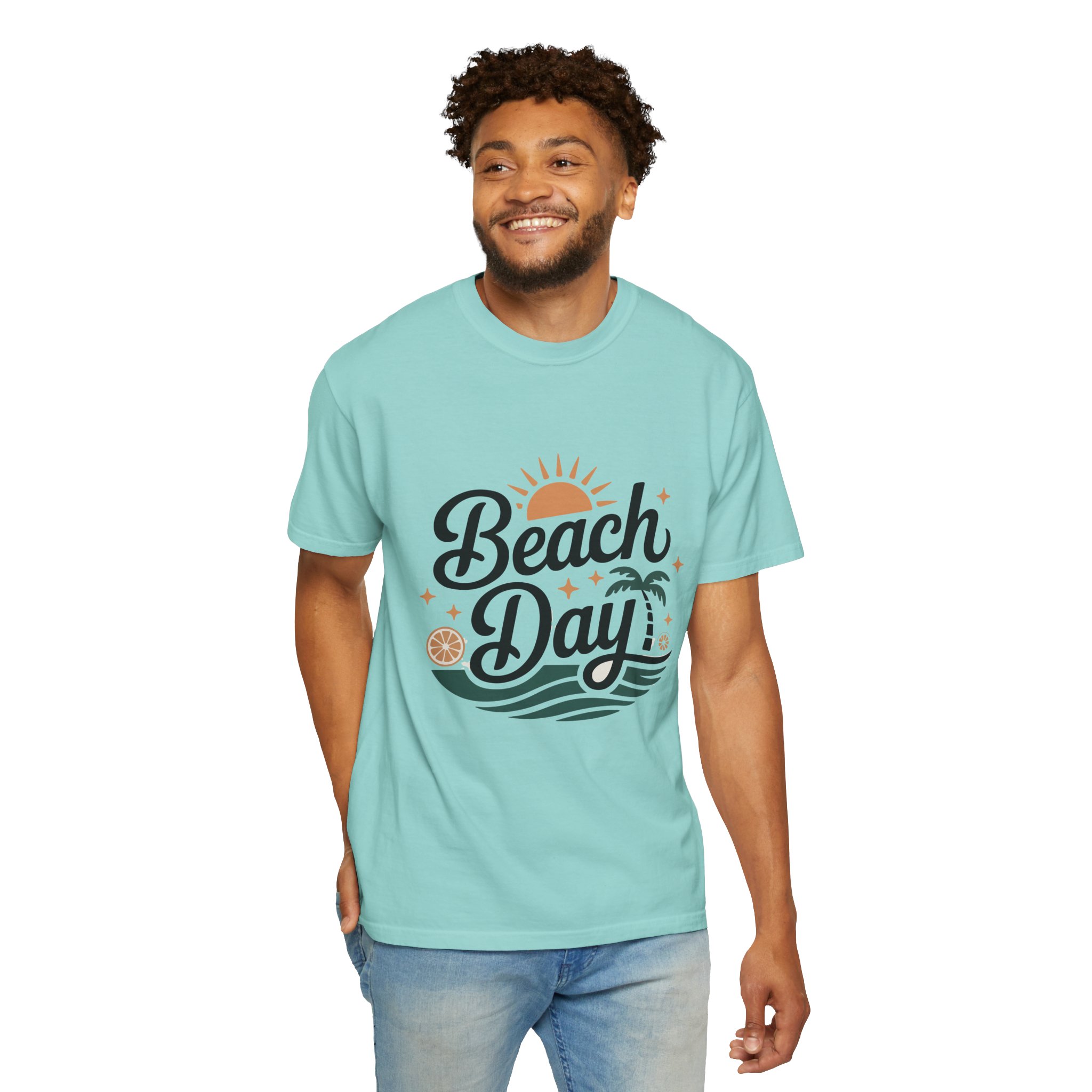 Beach Day Unisex Garment-Dyed T-Shirt, Summer Vibes Shirt, Casual Beachwear, Vacation Tee, Gift for Beach Lovers. - Image 39