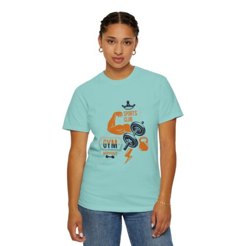 Gym Sports Club Workout T-Shirt — Muscle, Dumbbell & Kettlebell Fitness Tee. - Image 21