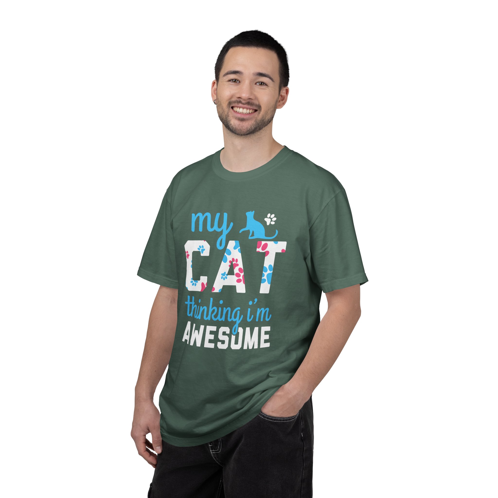 cn - 5.11 - My Cat Thinking I'm Awesome T-Shirt — Funny Cat Lover Tee. - Image 11