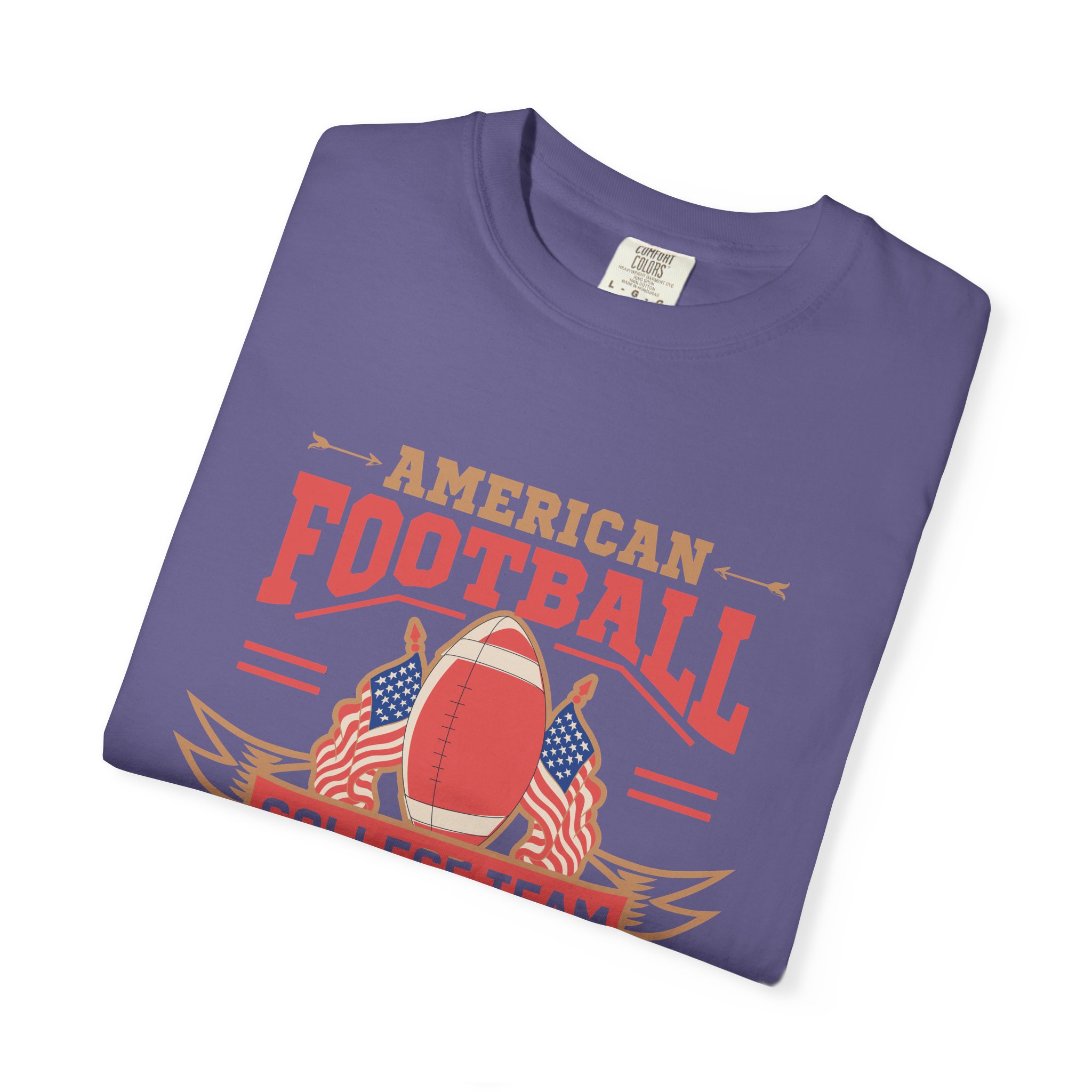 Vintage American Football Unisex T-Shirt, College Team Apparel, Sport Division Tee, Game Day Wear, Football Fan Gift. - Image 34