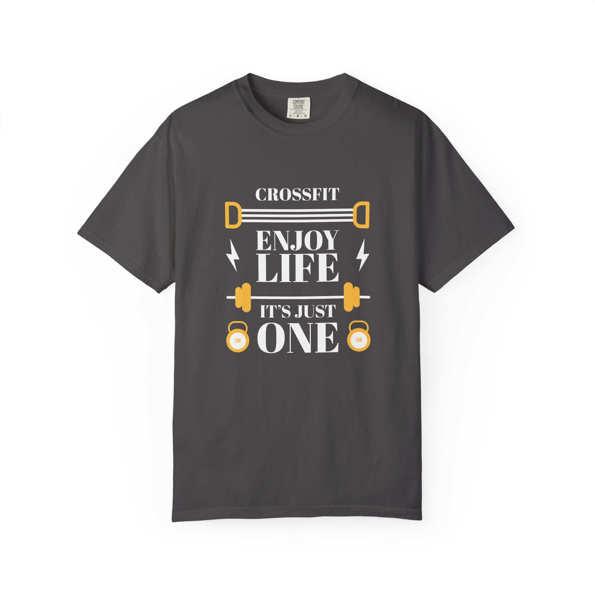 CrossFit Motivational T-Shirt, Unisex Workout Tee, Gym Apparel, Fitness Gift, Enjoy Life It's Just One. - Image 33