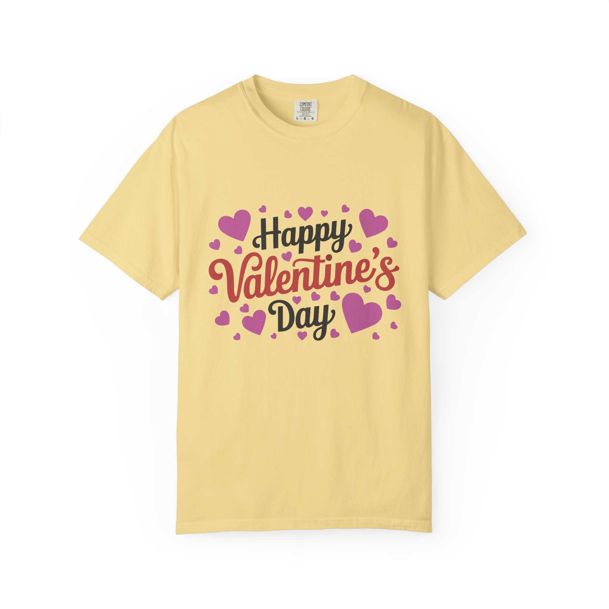 C - 8.17.Happy Valentine's Day Unisex Garment-Dyed T-shirt, Cute Valentine's Gift, Casual Love Tee, Couple's Matching Shirt. - Image 9