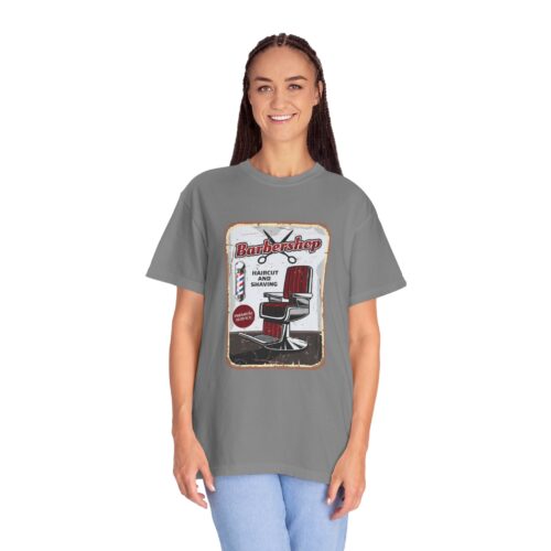 Vintage Barbershop T-Shirt, Unisex Graphic Tee, Haircut & Shaving Design, Barber Gift, Casual Wear, Retro Style, Gift for Him/Her. - Image 20
