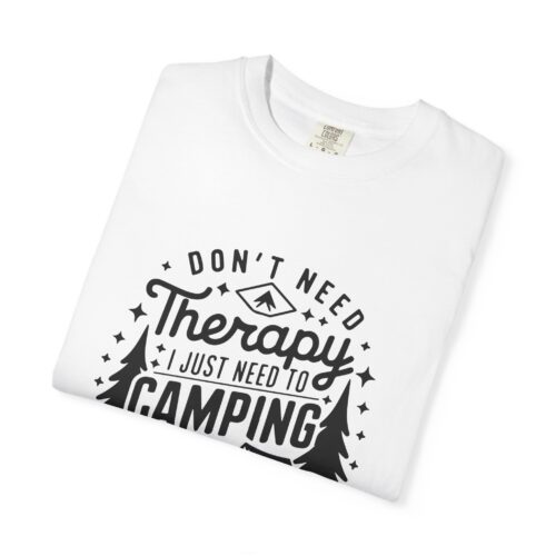 Camping Therapy T-Shirt | Unisex Garment-Dyed Tee for Outdoor Lovers, Perfect Gift for Campers, Nature Lovers, and Adventure Seekers. - Image 18