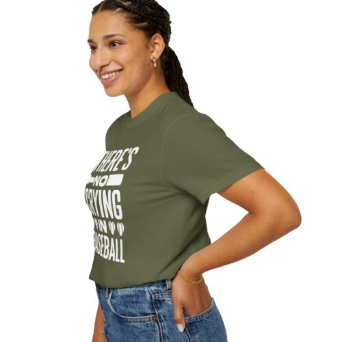 Baseball Humor T-Shirt, Unisex Garment-Dyed Tee, Funny Sports Shirt, Gift for Baseball Fans, No Crying in Baseball Tee. - Image 30