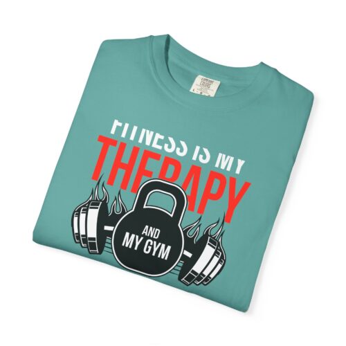 Fitness Is My Therapy T-Shirt — Gym Sanctuary Workout Tee. - Image 2
