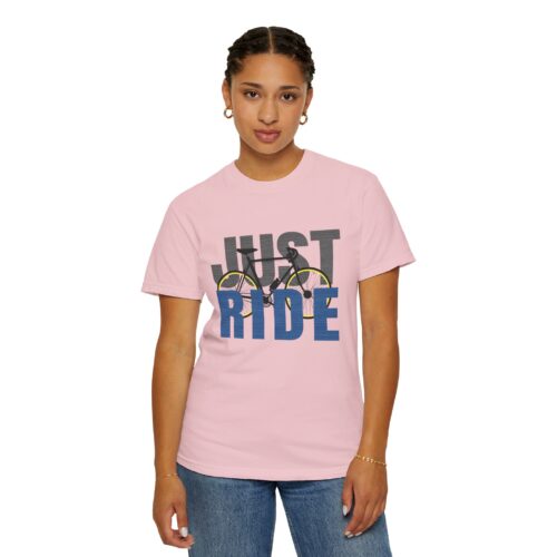 Unisex Cycling T-shirt, Just Ride Graphic Tee, Sporty Casual Wear, Cycling Gift, Active Lifestyle Apparel, Bike Lover Shirt. - Image 53