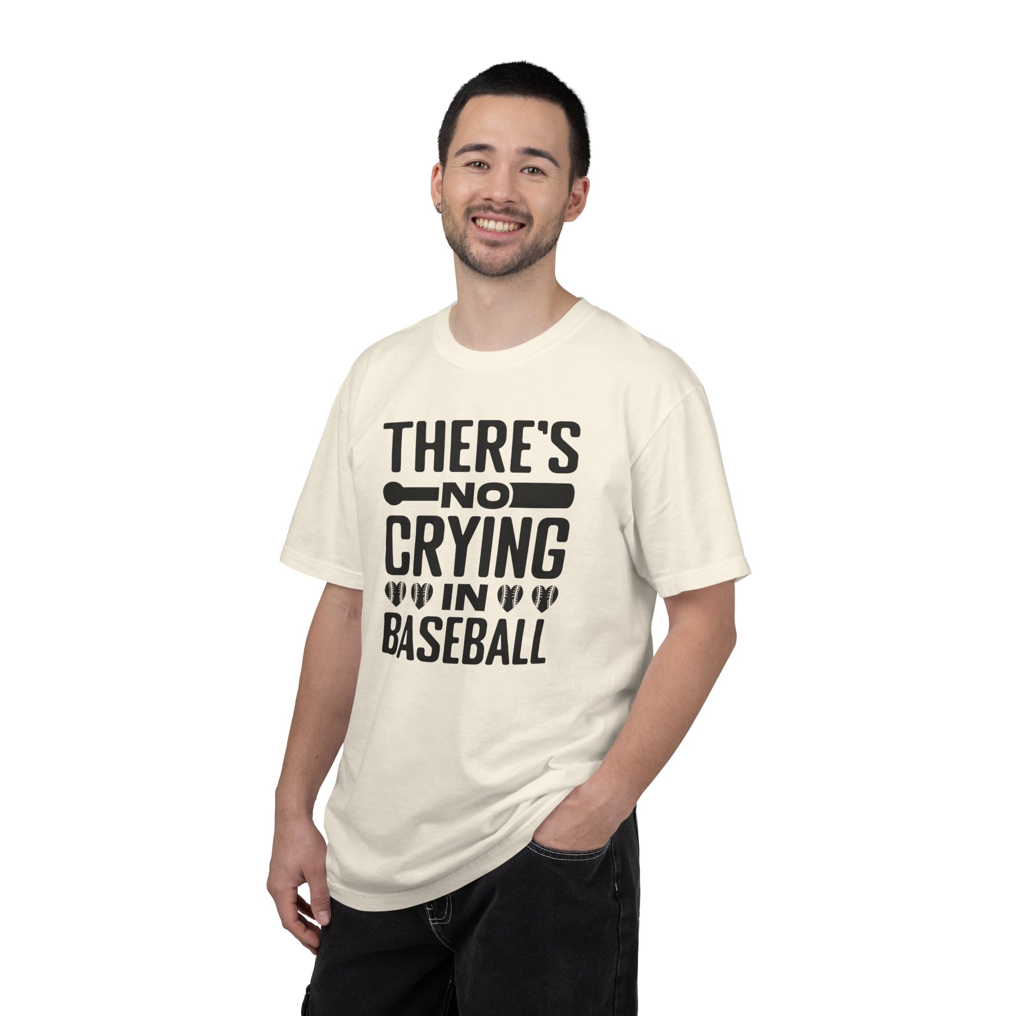 Baseball Humor T-Shirt, Unisex Garment-Dyed Tee, Gift for Sports Lovers, Funny Baseball Shirt, No Crying in Baseball. - Image 35