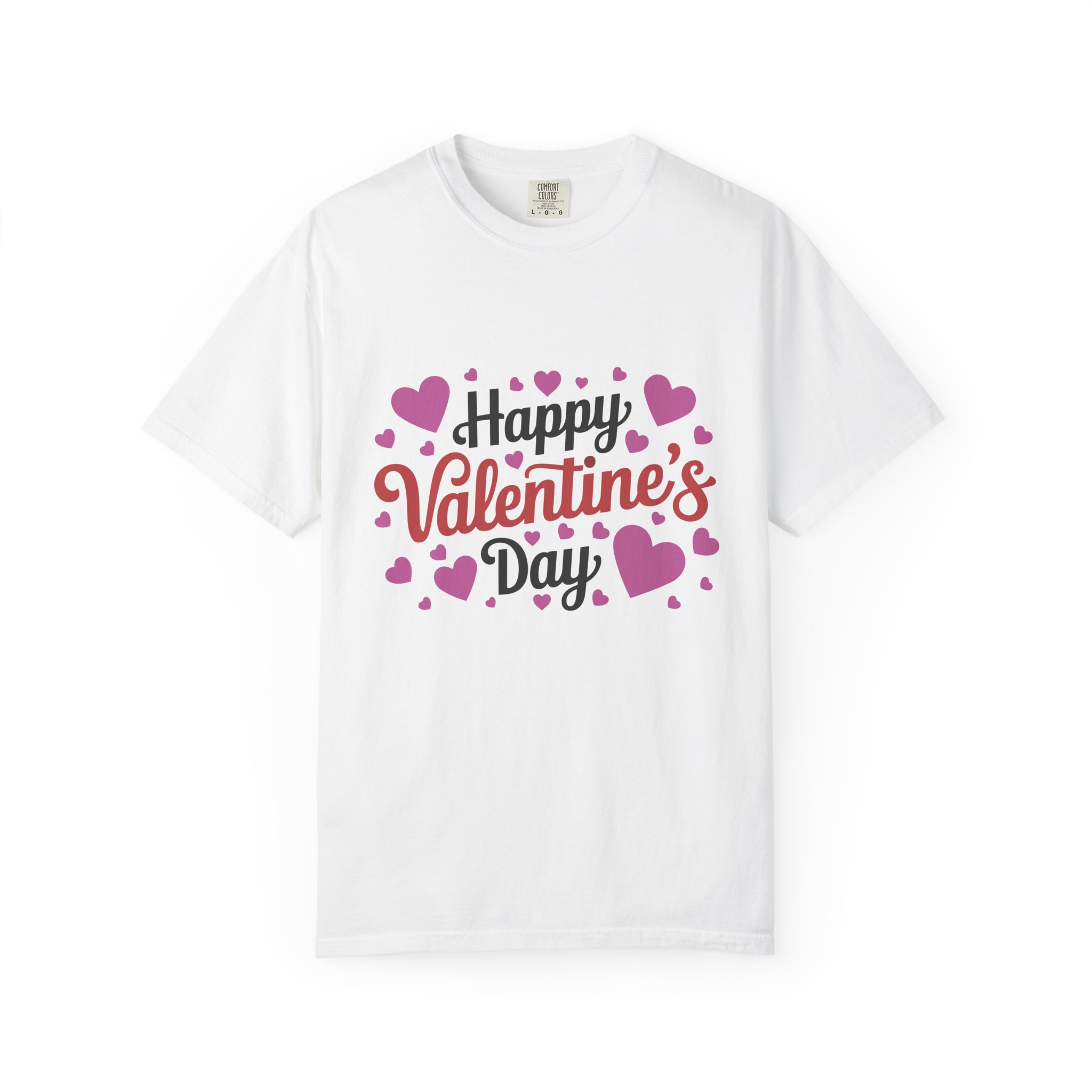 C - 8.17.Happy Valentine's Day Unisex Garment-Dyed T-shirt, Cute Valentine's Gift, Casual Love Tee, Couple's Matching Shirt. - Image 17