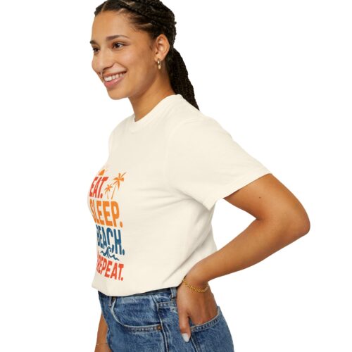 Beach Life Unisex T-Shirt - Eat Sleep Beach Repeat, Summer Wear, Vacation Shirt, Gift for Beach Lovers, Relaxed Summer Style. - Image 22