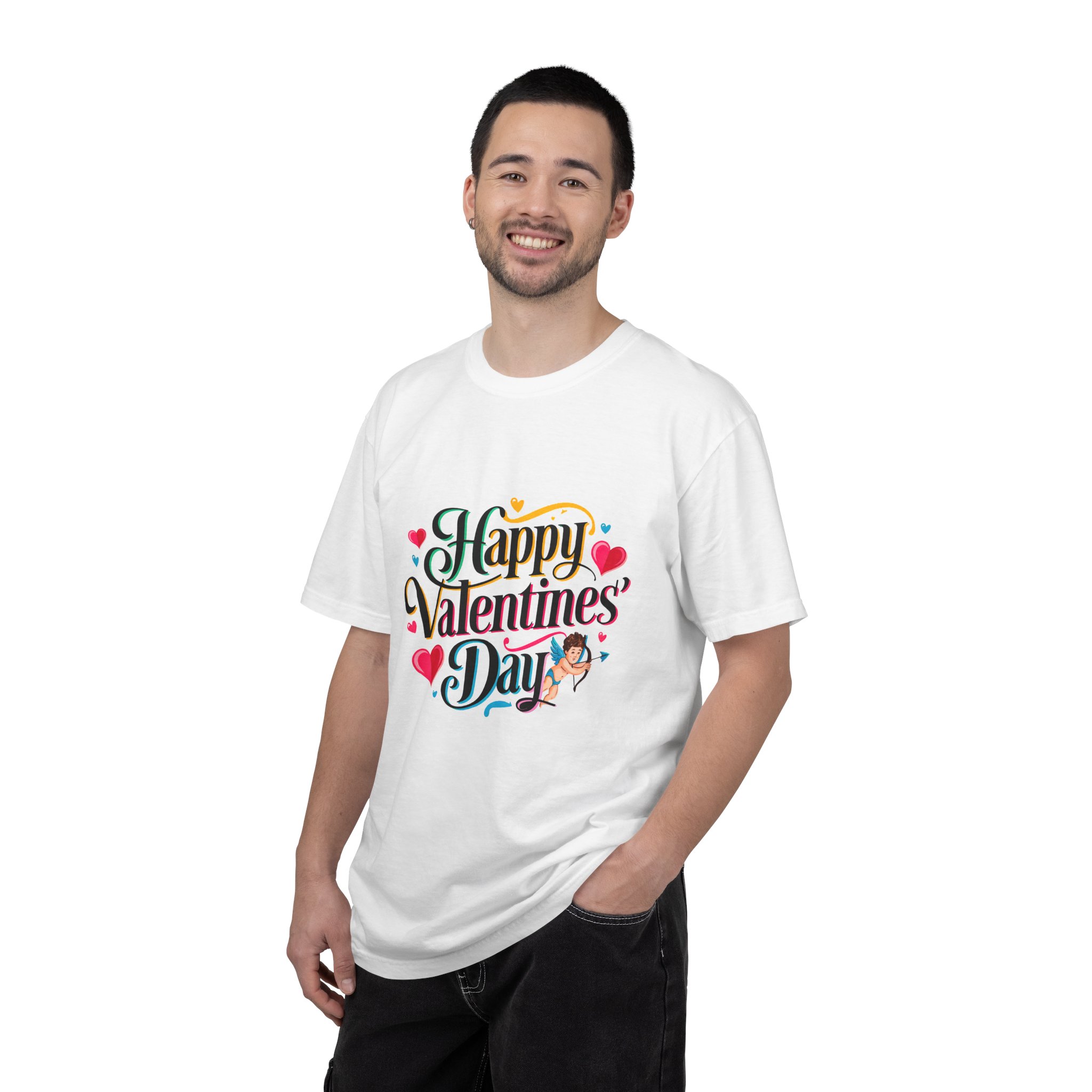 C - 8.19.Happy Valentine's Day T-Shirt, Cute Couple Gift, Unisex Love Tee, Romantic Apparel, Anniversary Shirt. - Image 3