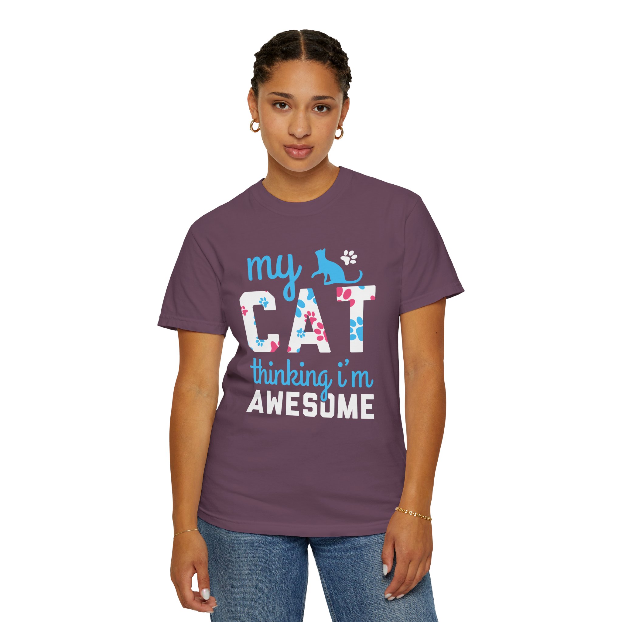 cn - 5.11 - My Cat Thinking I'm Awesome T-Shirt — Funny Cat Lover Tee. - Image 37