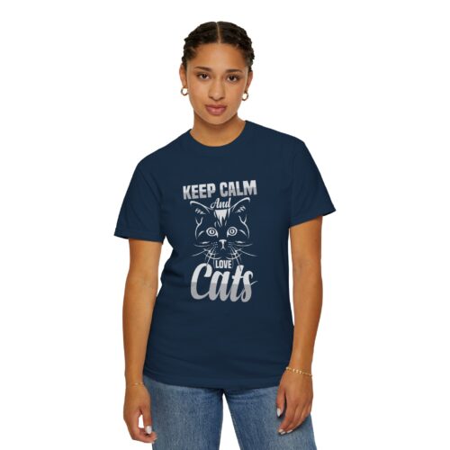 Keep Calm and Love Cats T-Shirt. - Image 29
