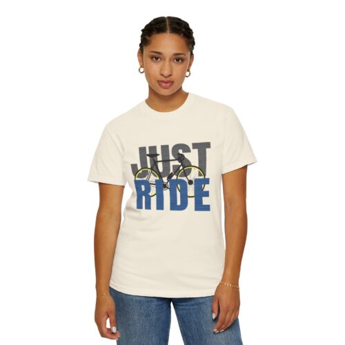 Unisex Cycling T-shirt, Just Ride Graphic Tee, Sporty Casual Wear, Cycling Gift, Active Lifestyle Apparel, Bike Lover Shirt. - Image 37