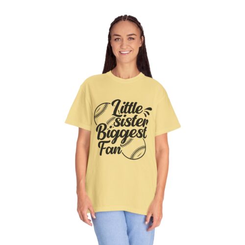 Cheerful Fan T-Shirt for Little Sisters, Baseball Enthusiast Gift, Sports Fan Apparel, Unisex Casual Wear, Soft Cotton Tee. - Image 20