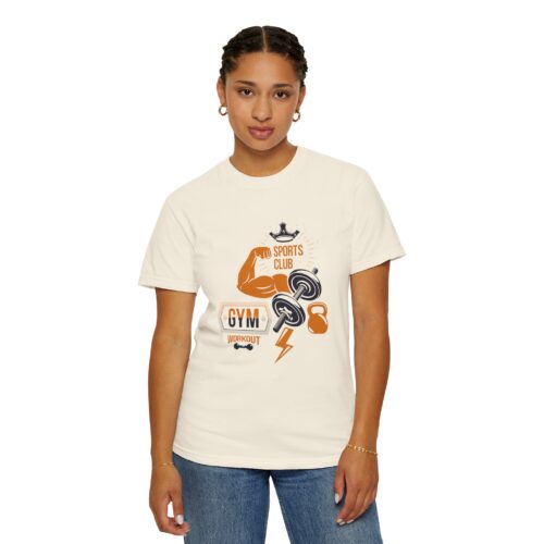 Gym Sports Club Workout T-Shirt — Muscle, Dumbbell & Kettlebell Fitness Tee. - Image 13