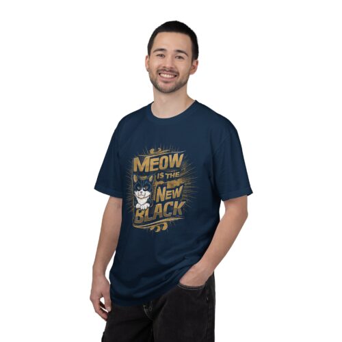 Meow Is The New Black Cat T-Shirt for cat lover. - Image 11