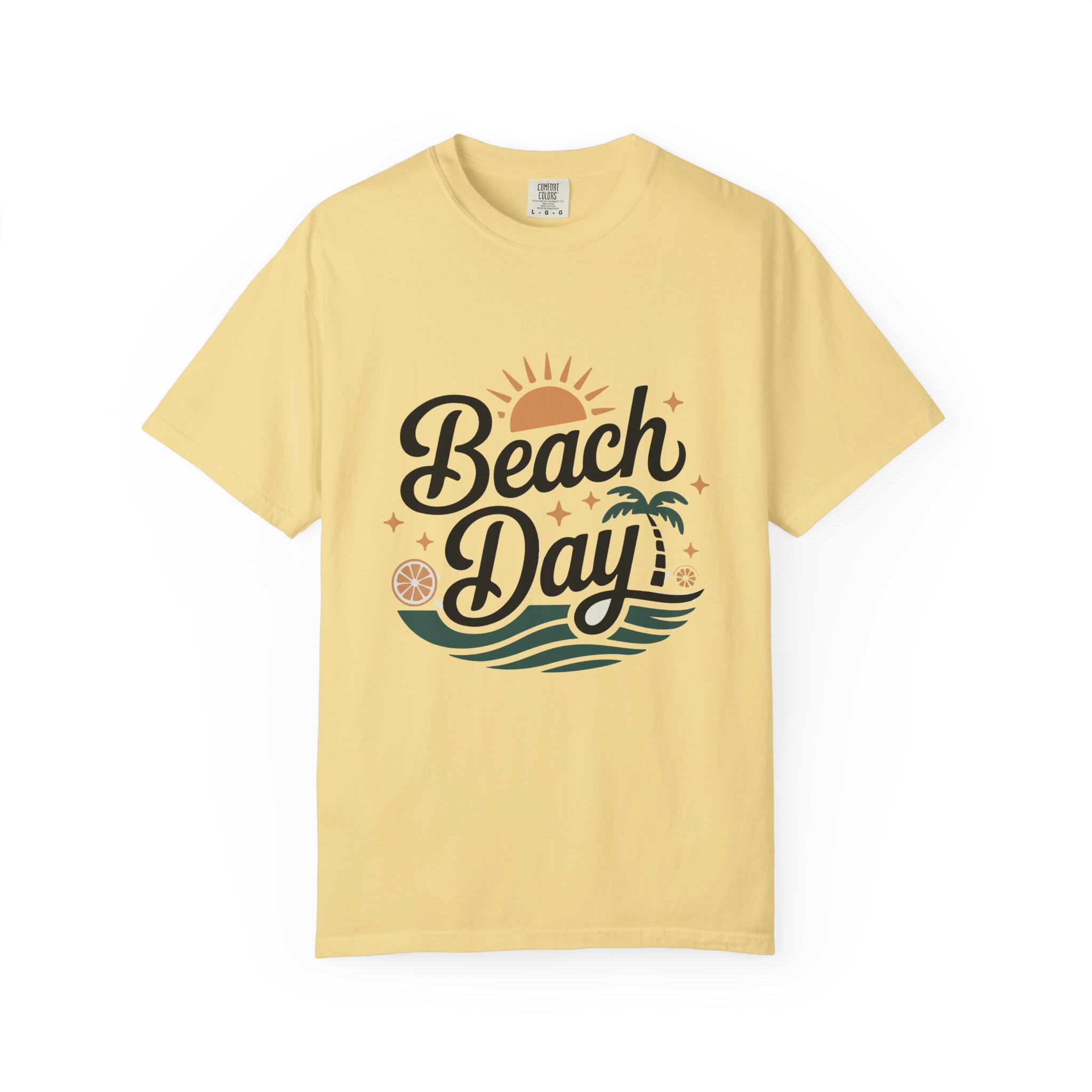 Beach Day Unisex Garment-Dyed T-Shirt, Summer Vibes Shirt, Casual Beachwear, Vacation Tee, Gift for Beach Lovers. - Image 9