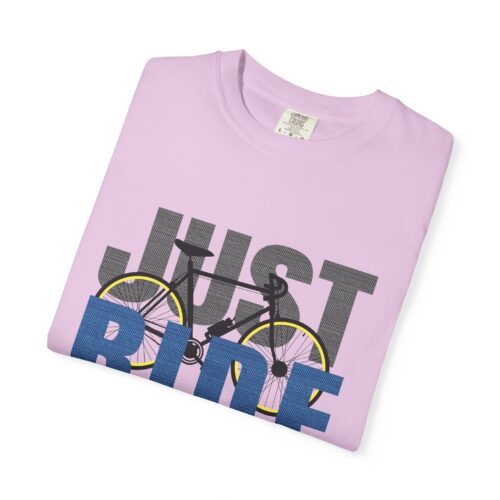 Unisex Cycling T-shirt, Just Ride Graphic Tee, Sporty Casual Wear, Cycling Gift, Active Lifestyle Apparel, Bike Lover Shirt. - Image 26