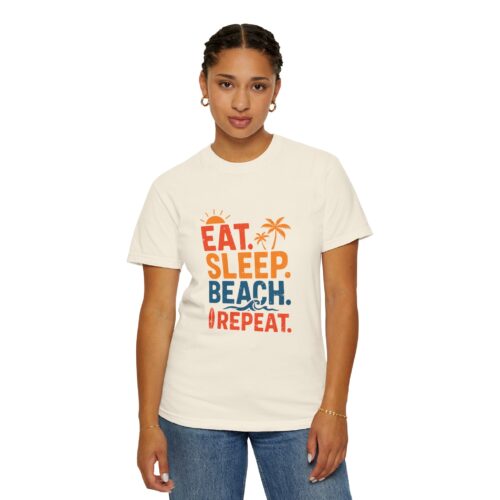 Beach Life Unisex T-Shirt - Eat Sleep Beach Repeat, Summer Wear, Vacation Shirt, Gift for Beach Lovers, Relaxed Summer Style. - Image 21
