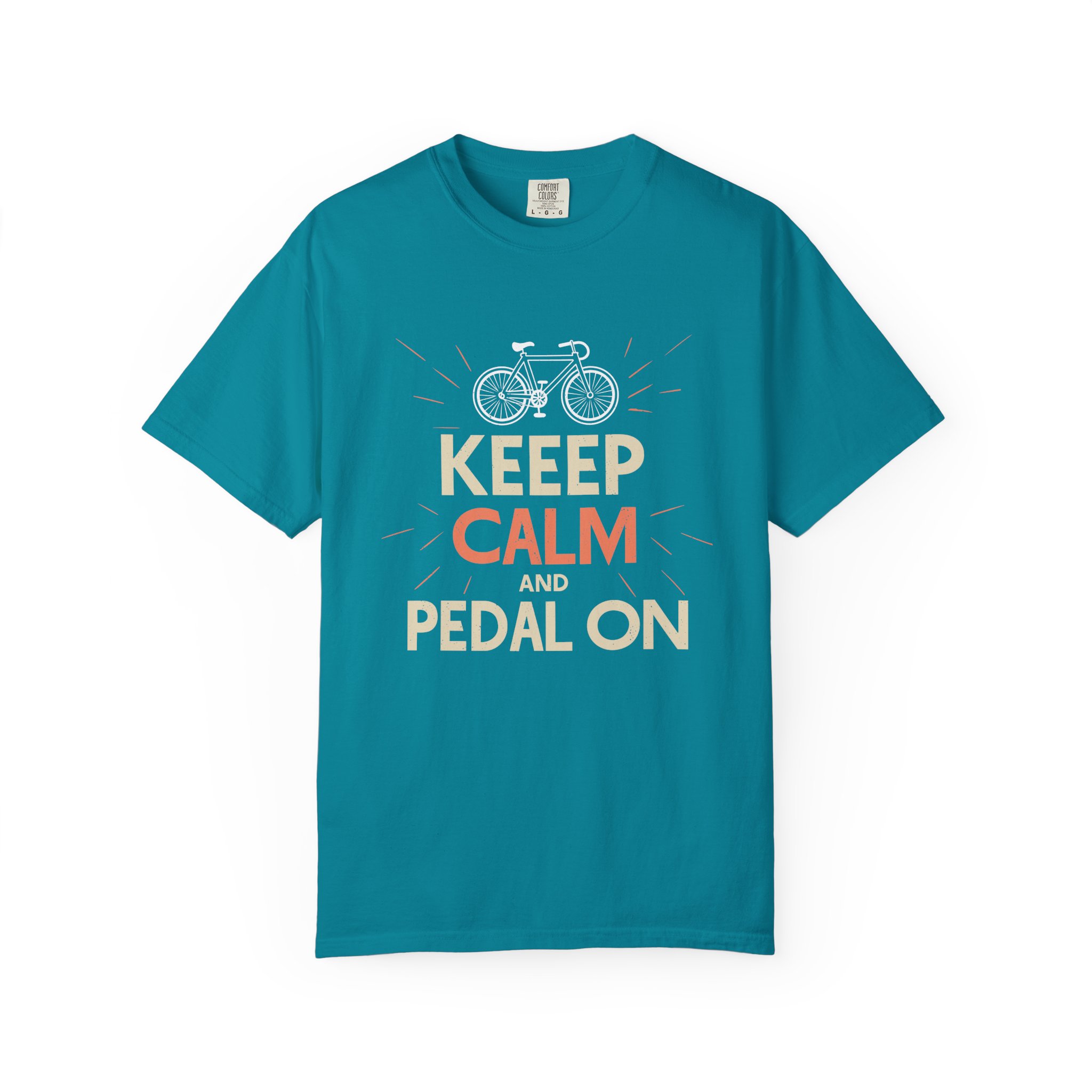 Unisex Bicycle Theme T-Shirt, Keep Calm and Pedal On Tee, Gift for Cyclists, Vintage Style Top, Casual Wear, Bike Lover Shirt. - Image 33