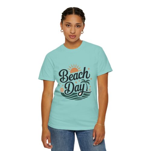 Beach Day Unisex Garment-Dyed T-Shirt, Summer Vibes Shirt, Casual Beachwear, Vacation Tee, Gift for Beach Lovers. - Image 37