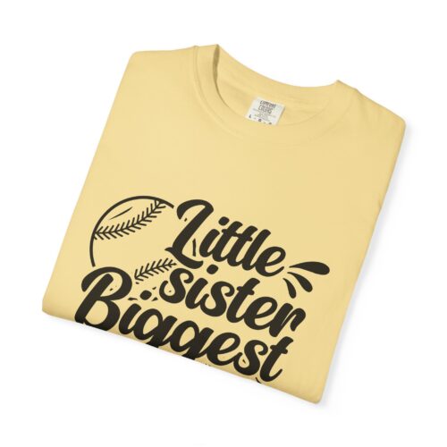 Cheerful Fan T-Shirt for Little Sisters, Baseball Enthusiast Gift, Sports Fan Apparel, Unisex Casual Wear, Soft Cotton Tee. - Image 18