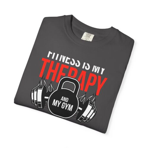 Fitness Is My Therapy T-Shirt — Gym Sanctuary Workout Tee. - Image 26
