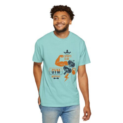 Gym Sports Club Workout T-Shirt — Muscle, Dumbbell & Kettlebell Fitness Tee. - Image 23