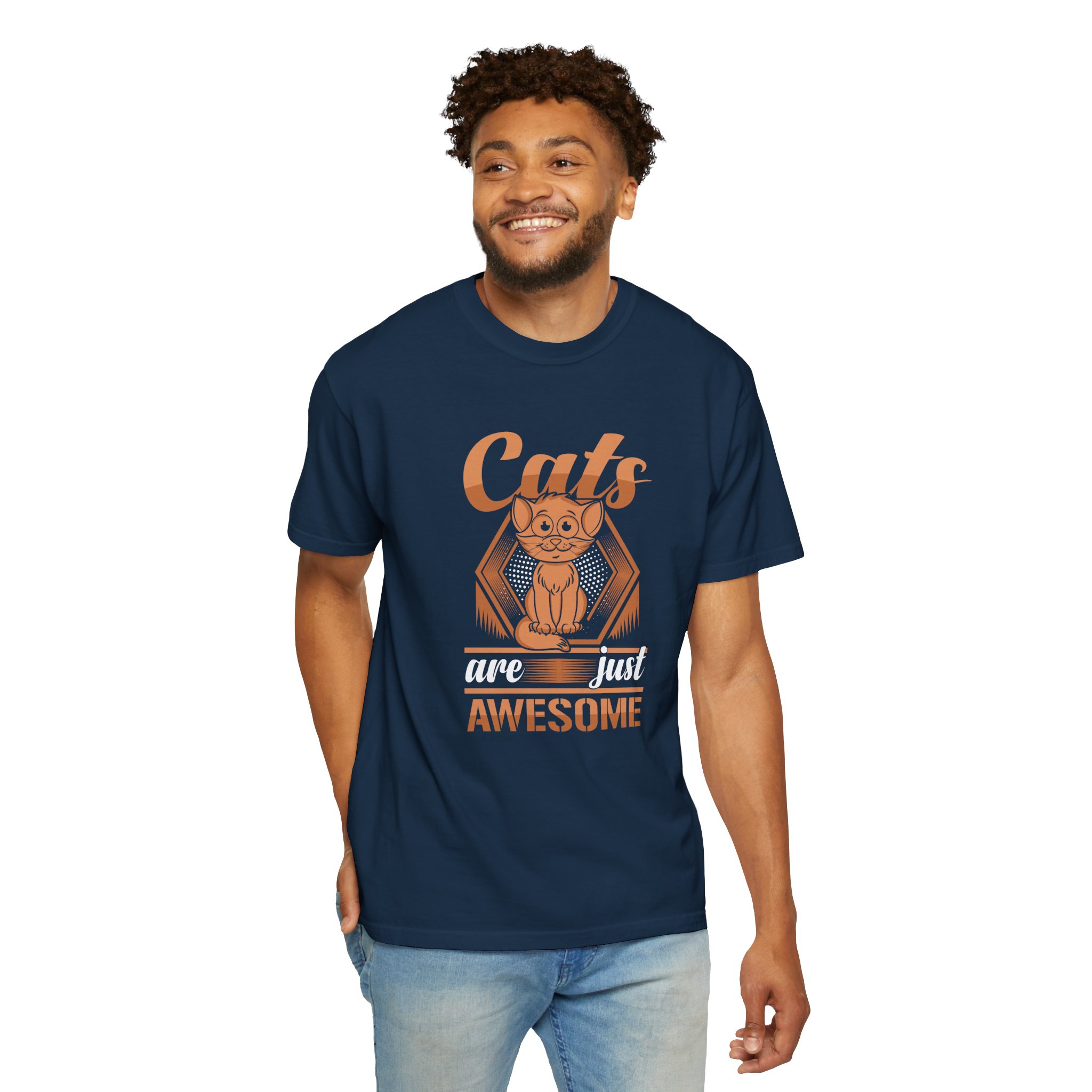cn - 5.10a - Cat Lovers T-Shirt — "Cats Are Just Awesome" Retro Graphic Tee. - Image 23