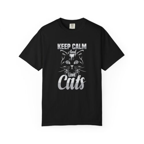 Keep Calm and Love Cats T-Shirt. - Image 33